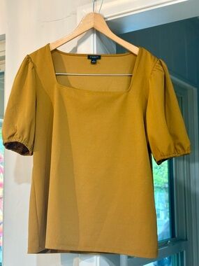 Ann Taylor Factory Mustard Knit Top